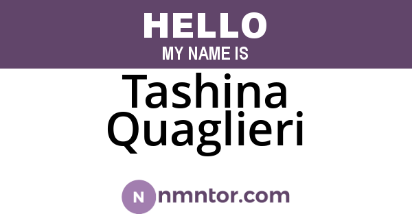 Tashina Quaglieri