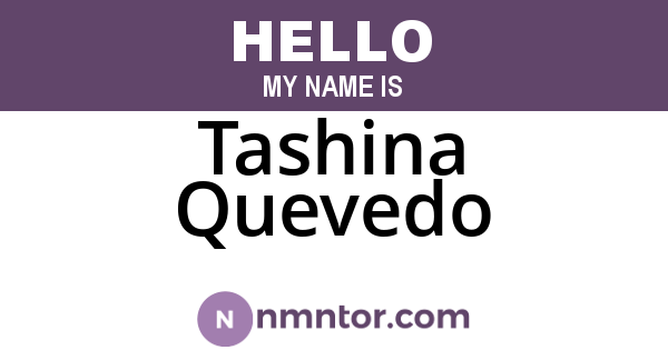 Tashina Quevedo
