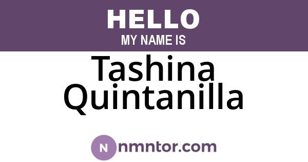 Tashina Quintanilla