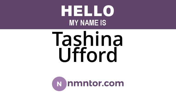 Tashina Ufford