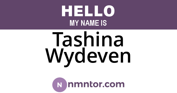 Tashina Wydeven