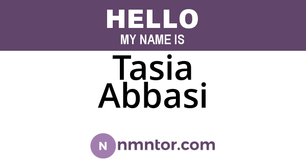 Tasia Abbasi