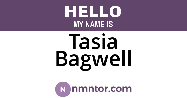 Tasia Bagwell