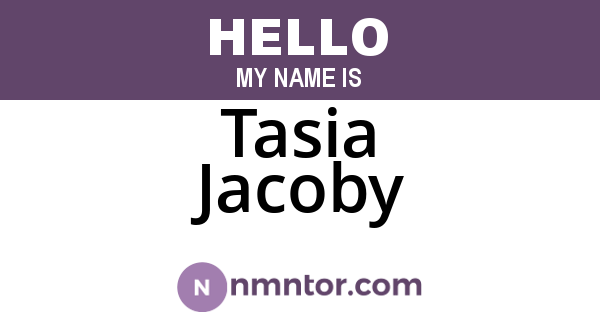 Tasia Jacoby