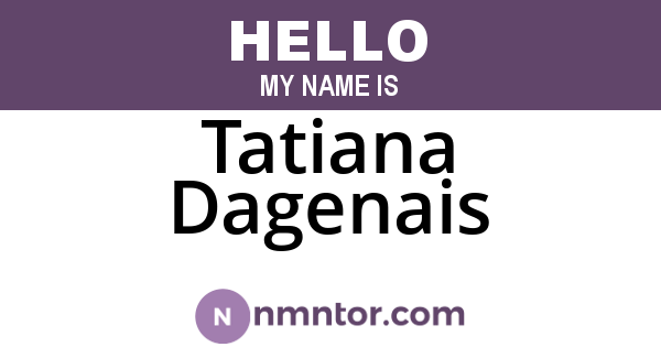 Tatiana Dagenais
