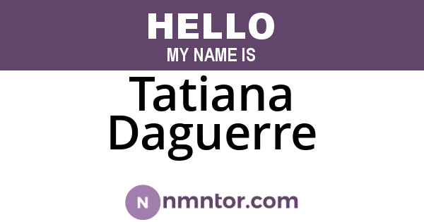 Tatiana Daguerre