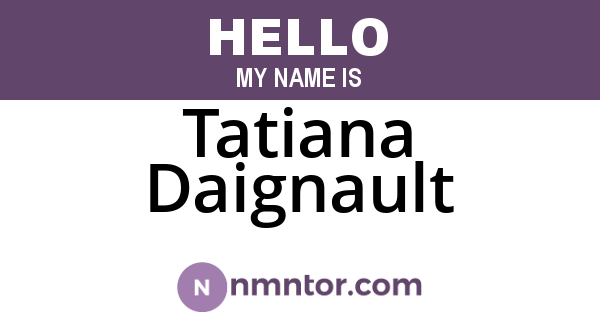 Tatiana Daignault