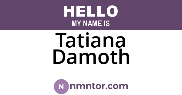 Tatiana Damoth