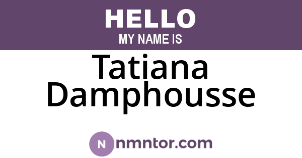 Tatiana Damphousse