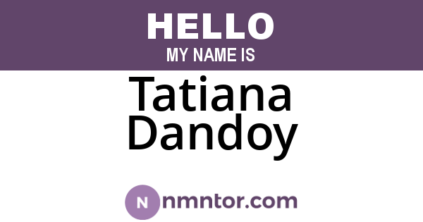Tatiana Dandoy