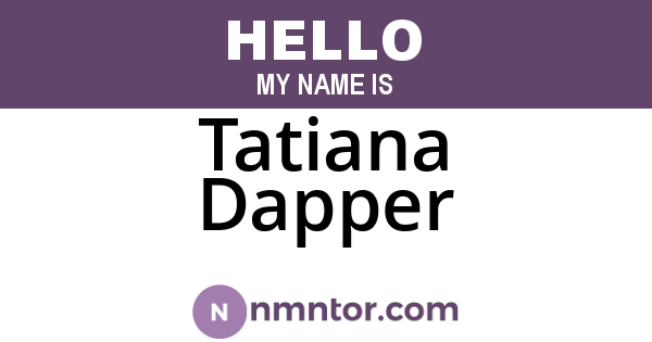 Tatiana Dapper