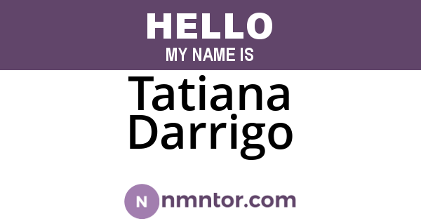 Tatiana Darrigo