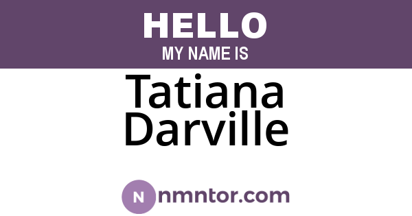 Tatiana Darville