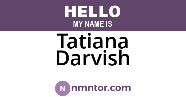 Tatiana Darvish