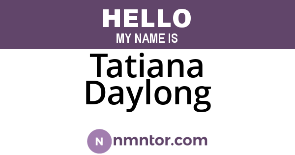 Tatiana Daylong