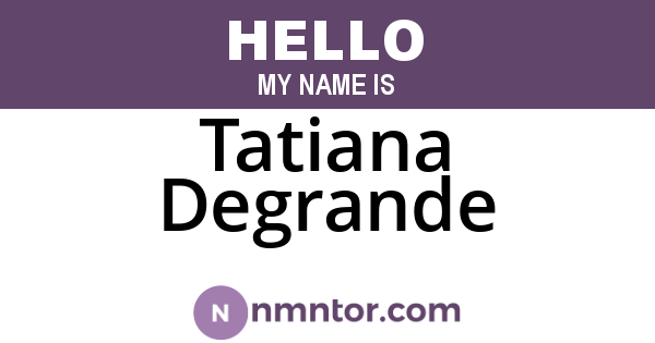 Tatiana Degrande