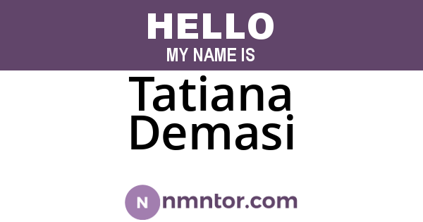 Tatiana Demasi