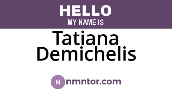 Tatiana Demichelis