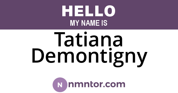 Tatiana Demontigny