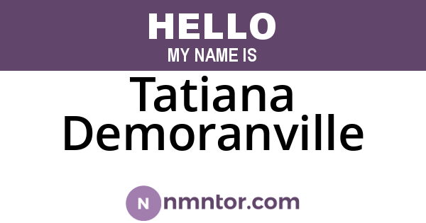 Tatiana Demoranville
