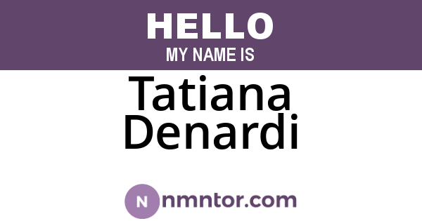 Tatiana Denardi