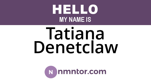 Tatiana Denetclaw