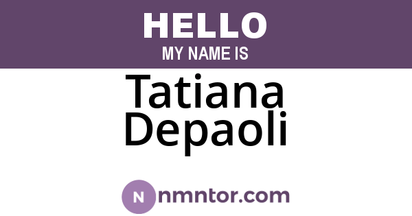 Tatiana Depaoli