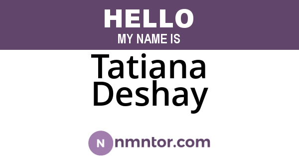 Tatiana Deshay