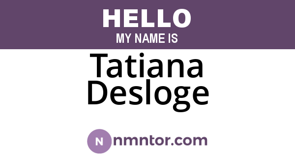 Tatiana Desloge