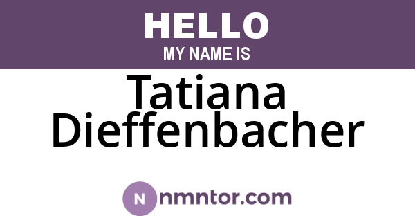 Tatiana Dieffenbacher