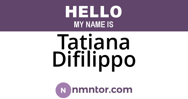 Tatiana Difilippo