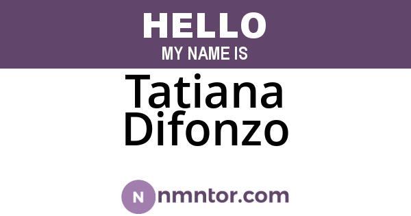 Tatiana Difonzo