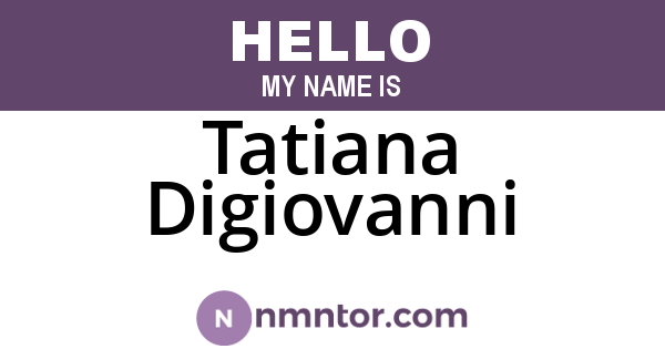 Tatiana Digiovanni