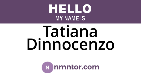 Tatiana Dinnocenzo
