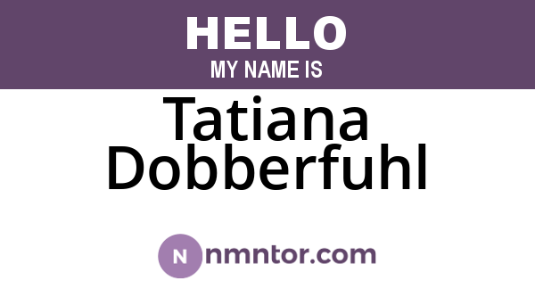 Tatiana Dobberfuhl