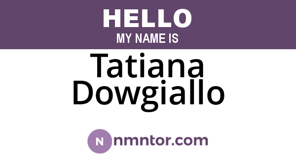 Tatiana Dowgiallo