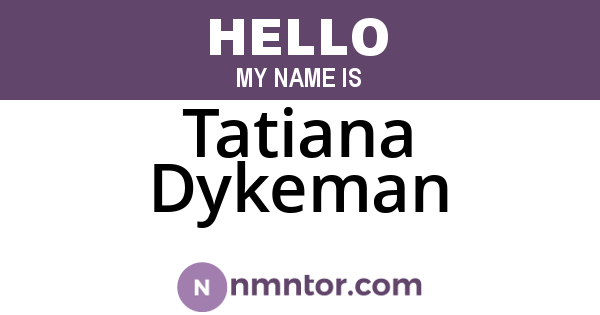Tatiana Dykeman
