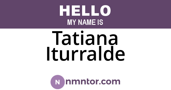 Tatiana Iturralde