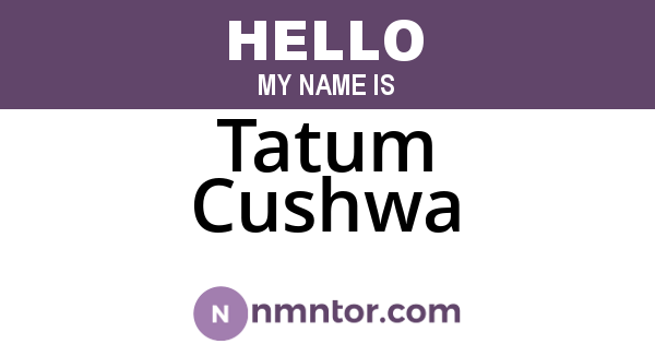 Tatum Cushwa