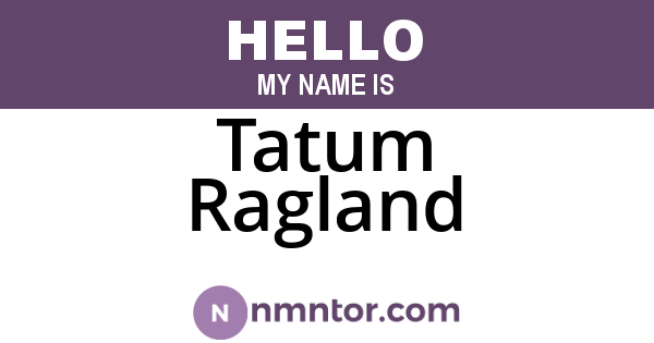 Tatum Ragland