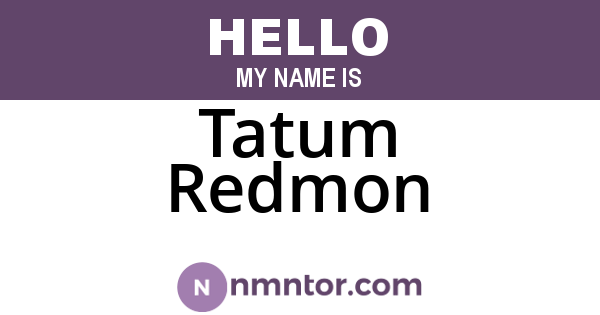 Tatum Redmon