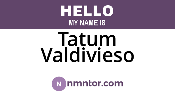 Tatum Valdivieso