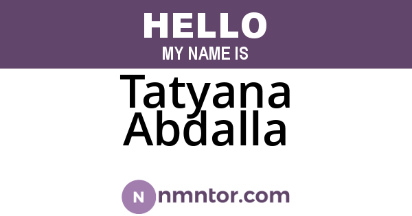 Tatyana Abdalla