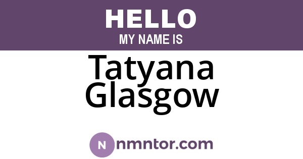 Tatyana Glasgow