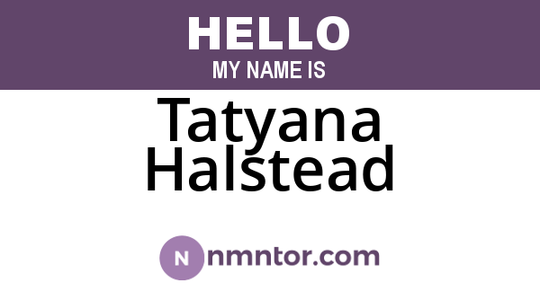 Tatyana Halstead