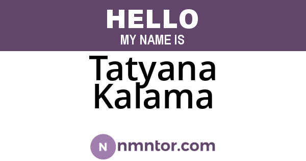 Tatyana Kalama