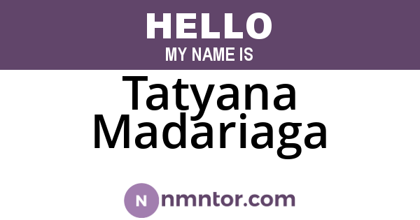 Tatyana Madariaga