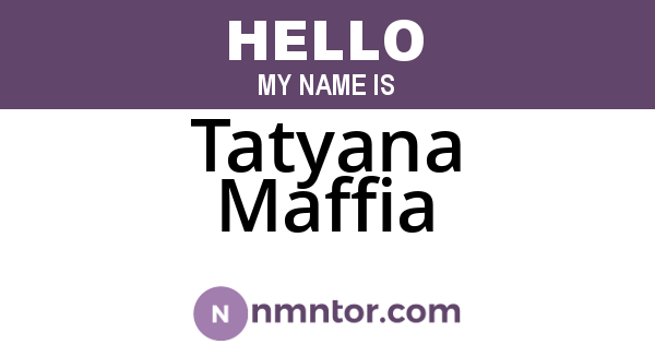 Tatyana Maffia