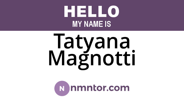 Tatyana Magnotti