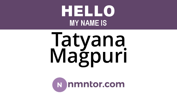 Tatyana Magpuri